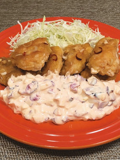 しば漬けピンクタルタルソースのチキン南蛮-レシピのメイン写真