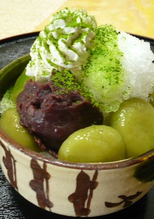抹茶白玉カキ氷-レシピのメイン写真