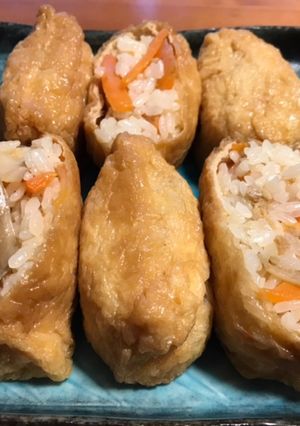 簡単♡弁当♡免疫力♡舞茸入りお稲荷さん-レシピのメイン写真