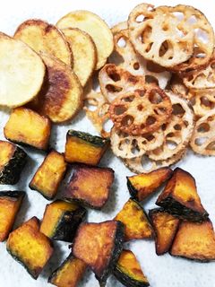 こどもおやつ 素揚げ野菜のチップス-レシピのメイン写真