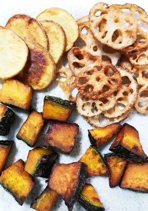 こどもおやつ　素揚げ野菜のチップス-レシピのメイン写真