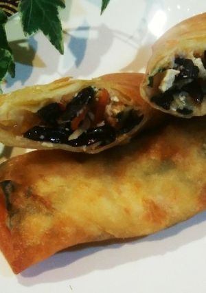 キクラゲと豆腐の春巻き♪-レシピのメイン写真
