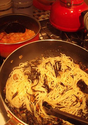 ひじきのパスタ-レシピのメイン写真
