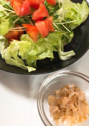 野菜サラダ美味しく♬ その2（カツオ塩）-レシピのメイン写真