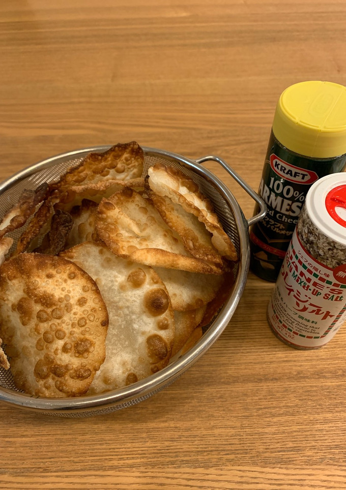 簡単！ギョウザの皮のパリパリ揚げ-レシピのメイン写真