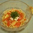 和風スイカの冷やしパスタ&おまけの浅漬け