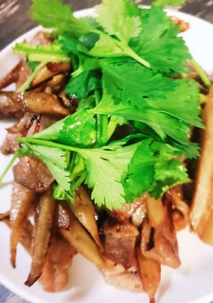 ごぼうと豚こま肉の炒め煮-レシピのメイン写真