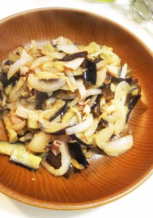 茄子と玉ねぎのマヨソテー-レシピのメイン写真