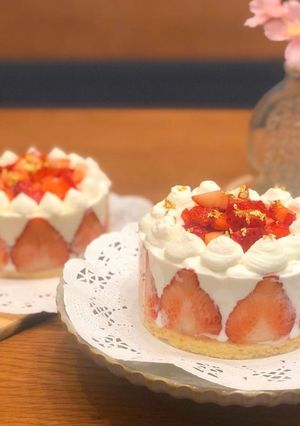 たっぷり苺の簡単ショートケーキ♡-レシピのメイン写真