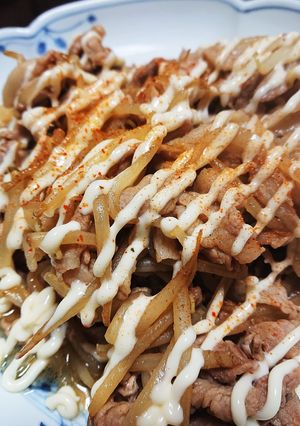 野菜だしで減塩！豚コマとモヤシの炒め物-レシピのメイン写真