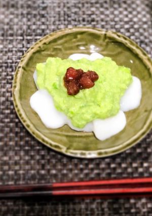 冷凍枝豆で簡単スイーツ♩ずんだ白玉もち-レシピのメイン写真