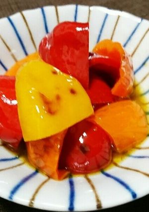 カラーピーマンのからしポン酢マリネ-レシピのメイン写真