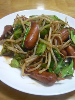 ウィンナー野菜炒め-レシピのメイン写真