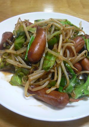 ウィンナー野菜炒め-レシピのメイン写真