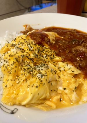 家にある調味料で簡単オムハヤシ☆-レシピのメイン写真