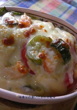 タイカレーをアレンジ☆トマ豆腐チーズ焼き-レシピのメイン写真