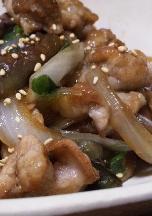 スタミナつけて♪茄子と豚肉の生姜焼き☆-レシピのメイン写真