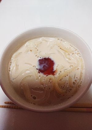 お腹に優しい豆乳うどん-レシピのメイン写真