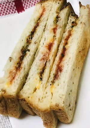下準備なし●チー&ケチャサンド-レシピのメイン写真