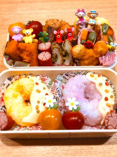 おにぎりお弁当キャラ弁ドーナツおにぎり-レシピのメイン写真