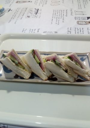 朝からぱぱっと朝食サンドイッチ。-レシピのメイン写真