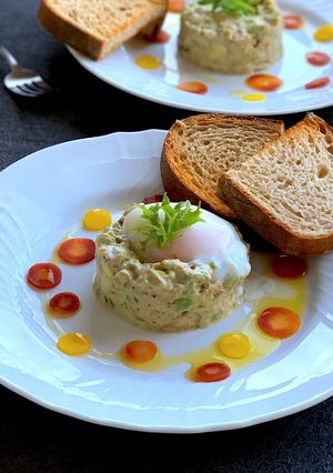 さば味噌煮缶とアボカドのタルタル-レシピのメイン写真