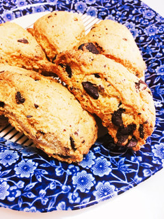 チョコチップ入りスコーン-レシピのメイン写真
