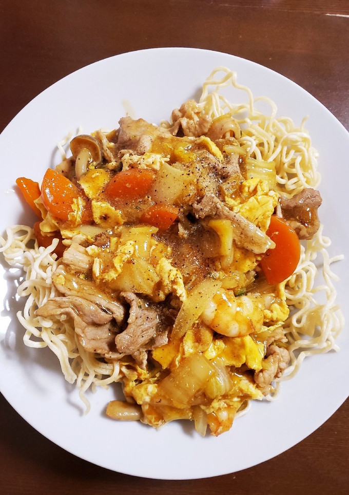 サッポロ一番しょうゆ味でかた焼きそば-レシピのメイン写真