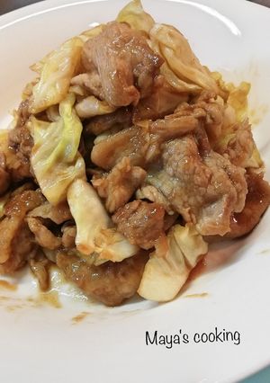 トンテキ風。豚こま肉のウスターソース炒め-レシピのメイン写真