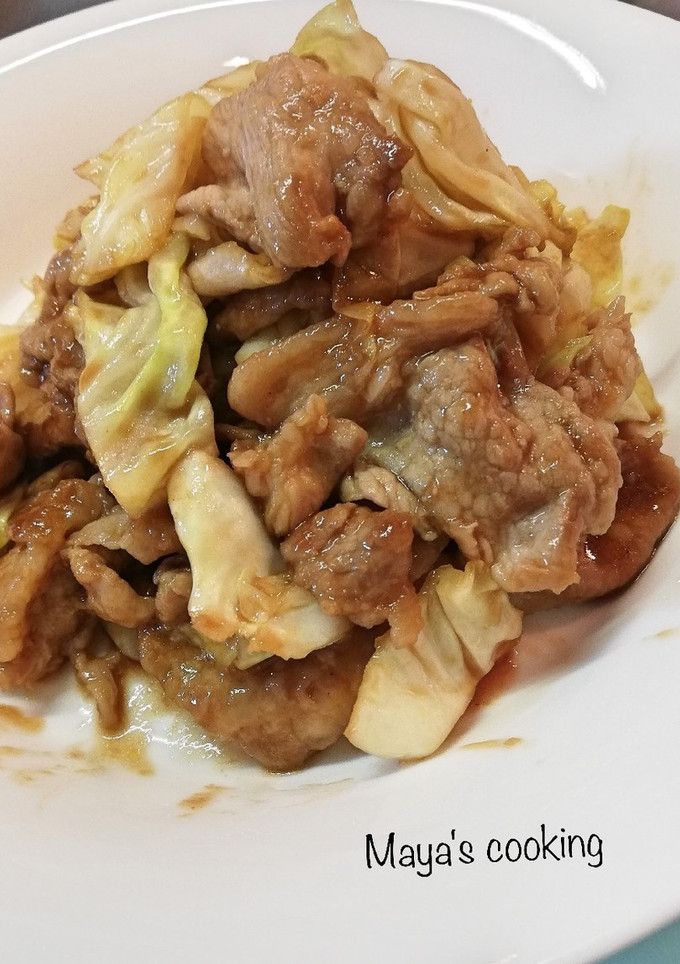 トンテキ風。豚こま肉のウスターソース炒め-レシピのメイン写真
