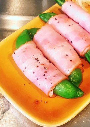 スナップえんどうベーコン巻き-レシピのメイン写真