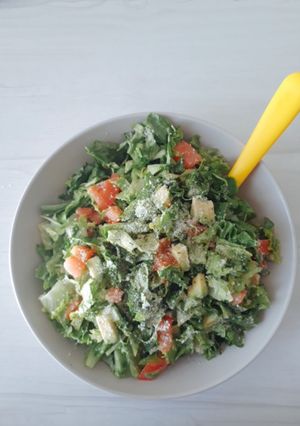 余り野菜でチョッブドサラダ-レシピのメイン写真