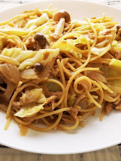フライパンひとつ♪ツナ缶で醤油パスタ-レシピのメイン写真