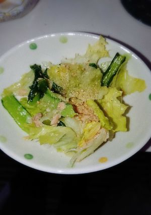 レタスと小松菜のツナ中華サラダ-レシピのメイン写真