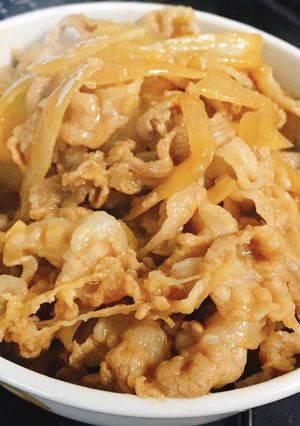 アプリコットジャムソース仕立ての甘め豚丼-レシピのメイン写真