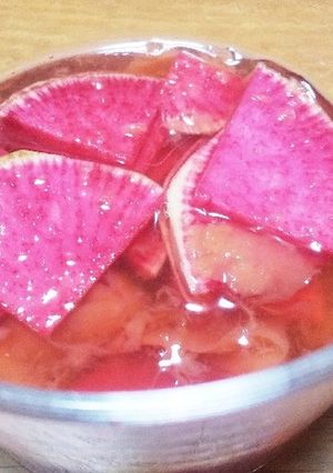 赤大根の梅酢漬け！-レシピのメイン写真