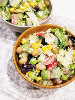 お豆とお野菜ゴロゴロサラダ♥️-レシピのメイン写真