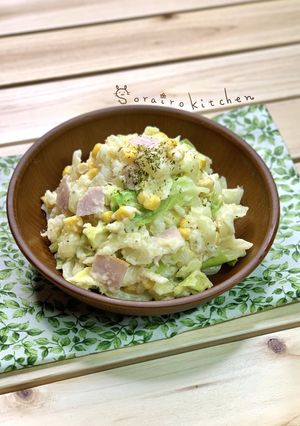 レンジで簡単＊キャベツの春色ポテトサラダ-レシピのメイン写真