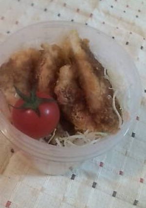 ソースかつ丼弁当-レシピのメイン写真