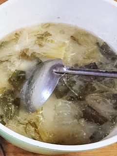 簡単☆薬味のおみそ汁(青梗菜入り)-レシピのメイン写真