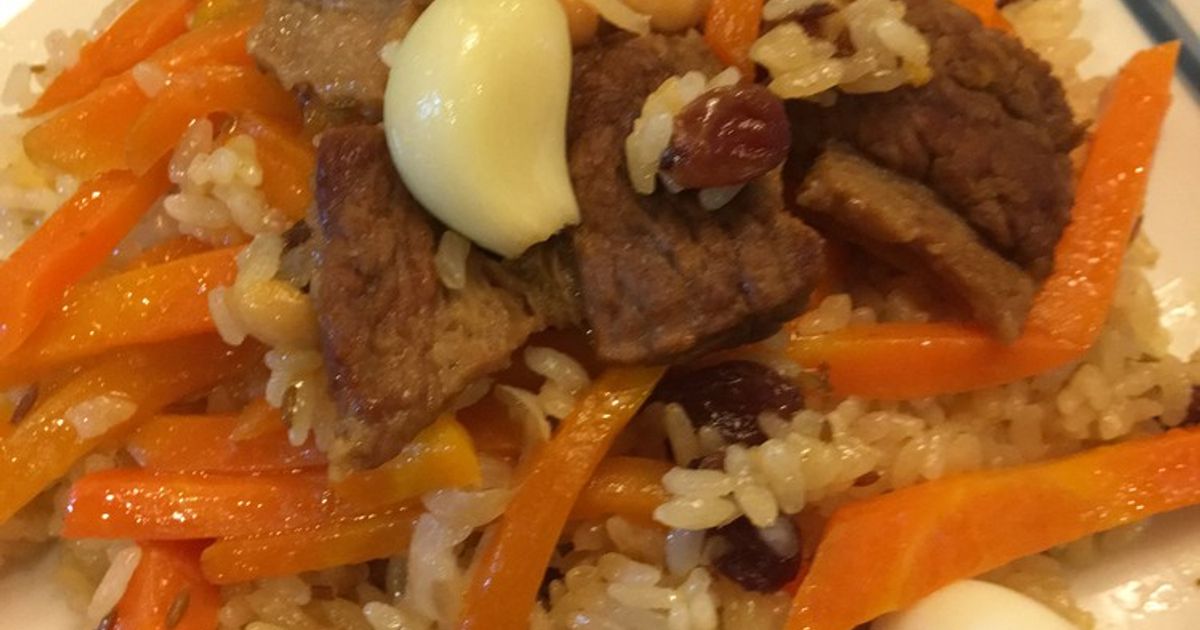 中央アジア、サマルカンドプロフ by カラコルキッチン