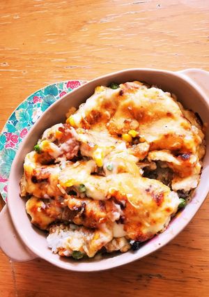カレードリア残り物で。-レシピのメイン写真