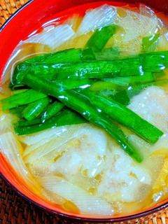 白菜と焼売の味噌汁-レシピのメイン写真