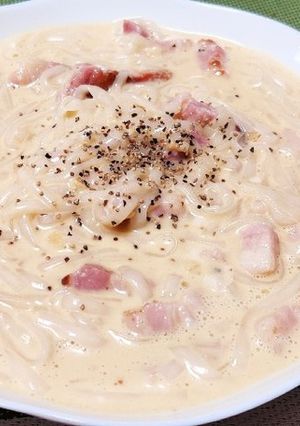 糖質0麺 de カルボナーラ-レシピのメイン写真