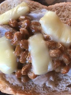納豆と里芋のトースト-レシピのメイン写真