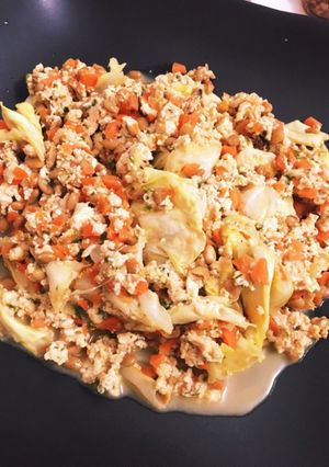 納豆キャベツ炒り豆腐-レシピのメイン写真