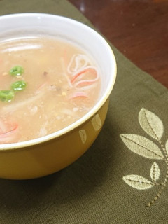 超簡単!! 鶏ガラとカニかまのスープ-レシピのメイン写真