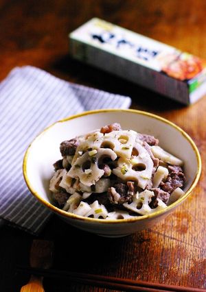 ヤミツキ★レンチンねぎ塩牛れんこん-レシピのメイン写真