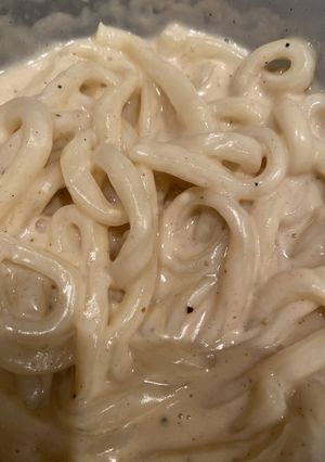 カルボナーラ風シチューうどん-レシピのメイン写真
