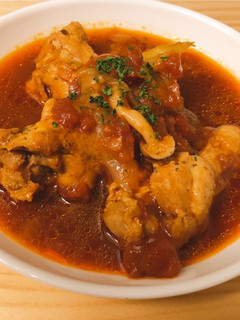 圧力鍋de簡単!手羽元のトマト煮込み-レシピのメイン写真